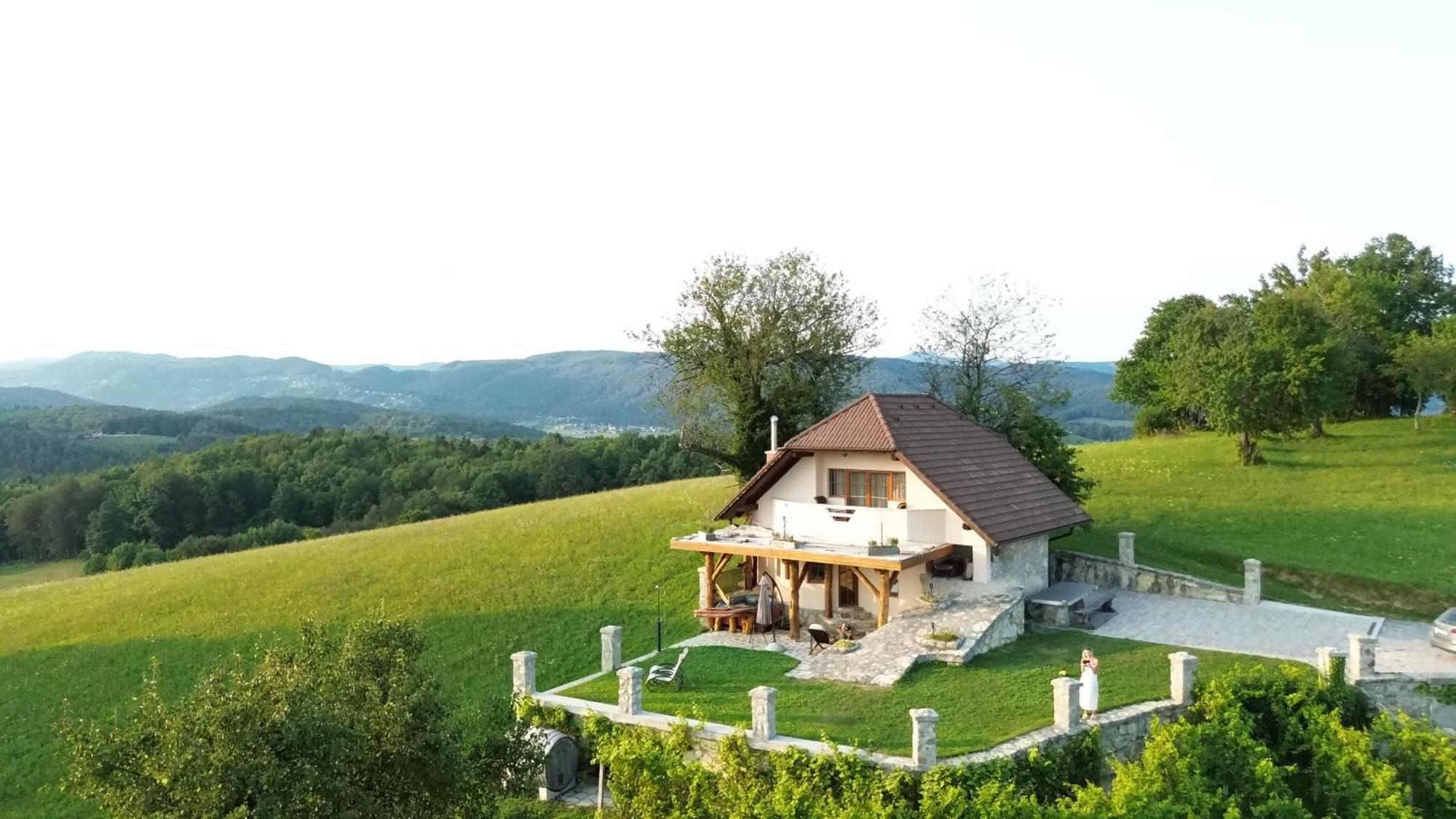 Zerko Holiday Home - Vineyard Chalet With Sauna And Jacuzzi Free Mirna エクステリア 写真
